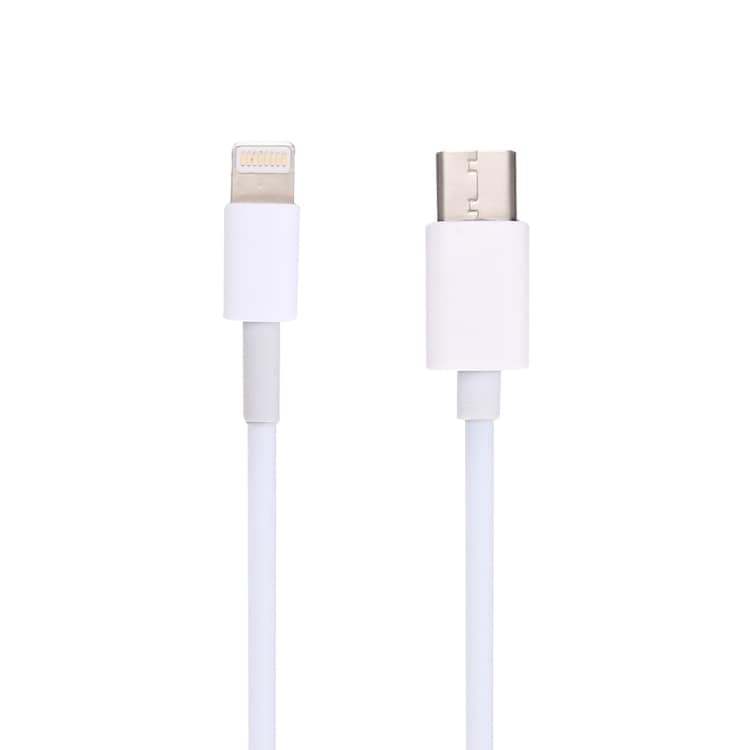 USB-C -> Lightning 1 metrinen - Valkoinen
