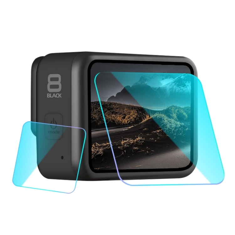GoPro HERO8 Black Lins+ LCD Näytönsuoja Tamperoidusta Lasista