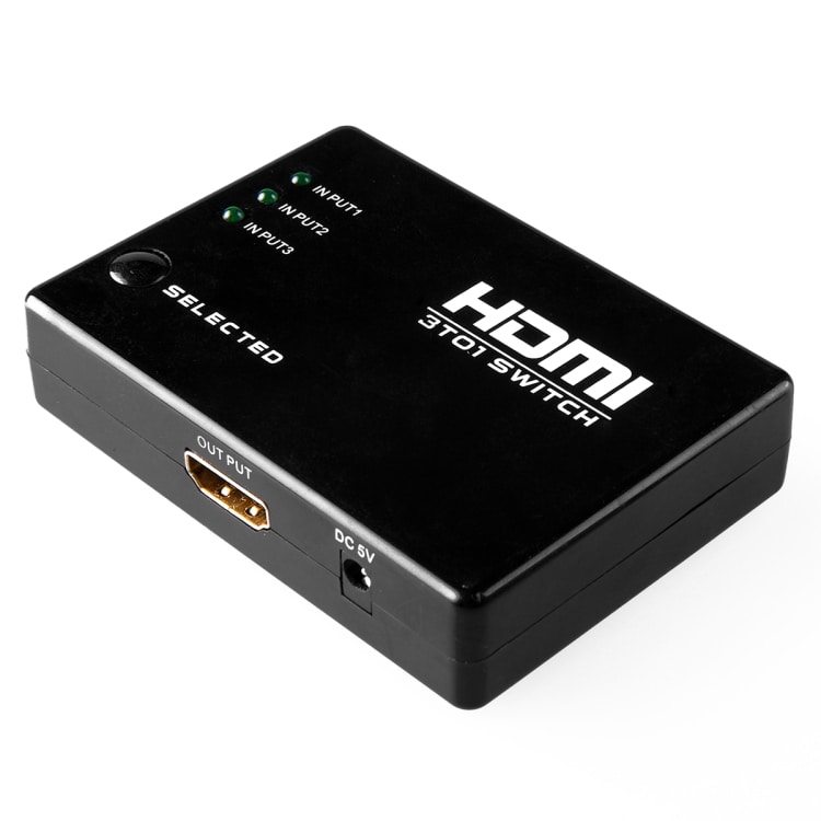 HDMI 3i1  Kytkin 1080 IR kauko-ohjaimella