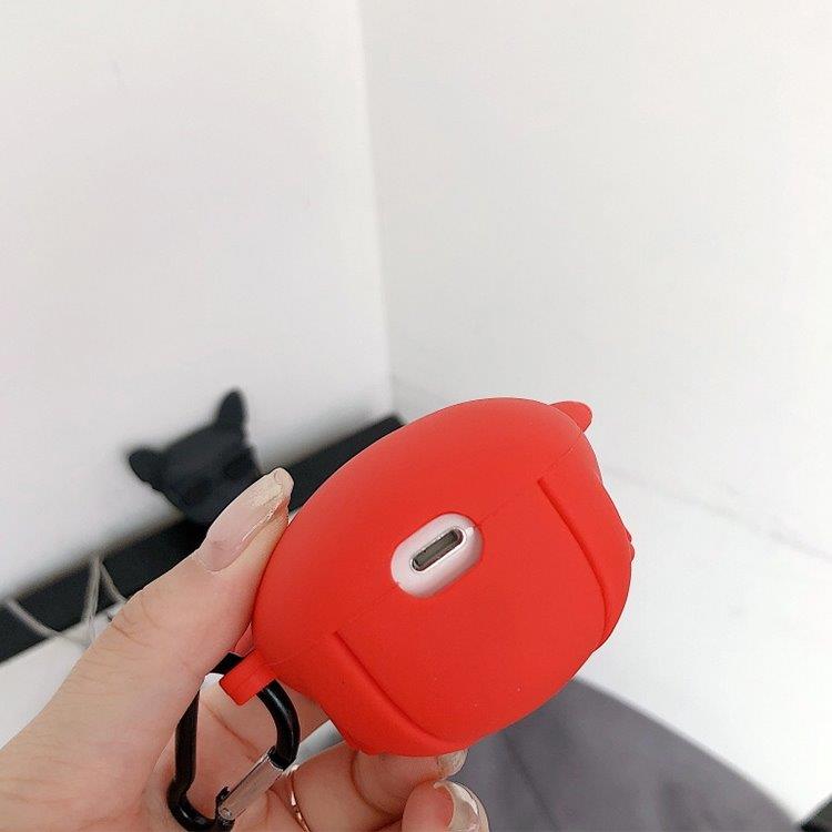 Bulldoggi silikonikotelo  Apple AirPods 1 / 2 - Punainen