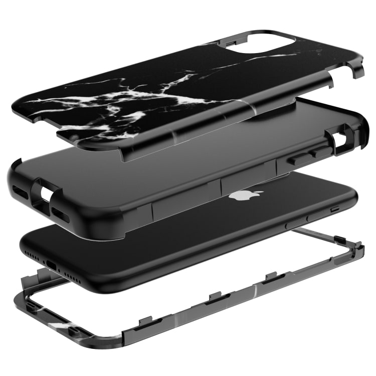 3 in 1 Full Protection Kuori iPhone 11 Pro Max - Black Marble