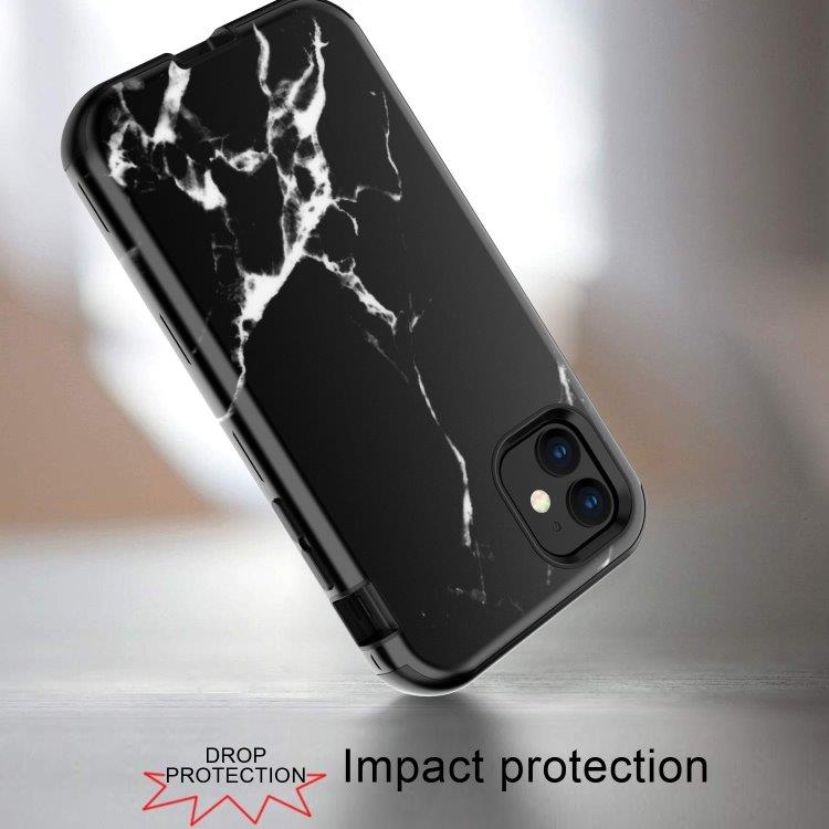 3 in 1 Full Protection Kuori iPhone 11 Pro Max - Black Marble