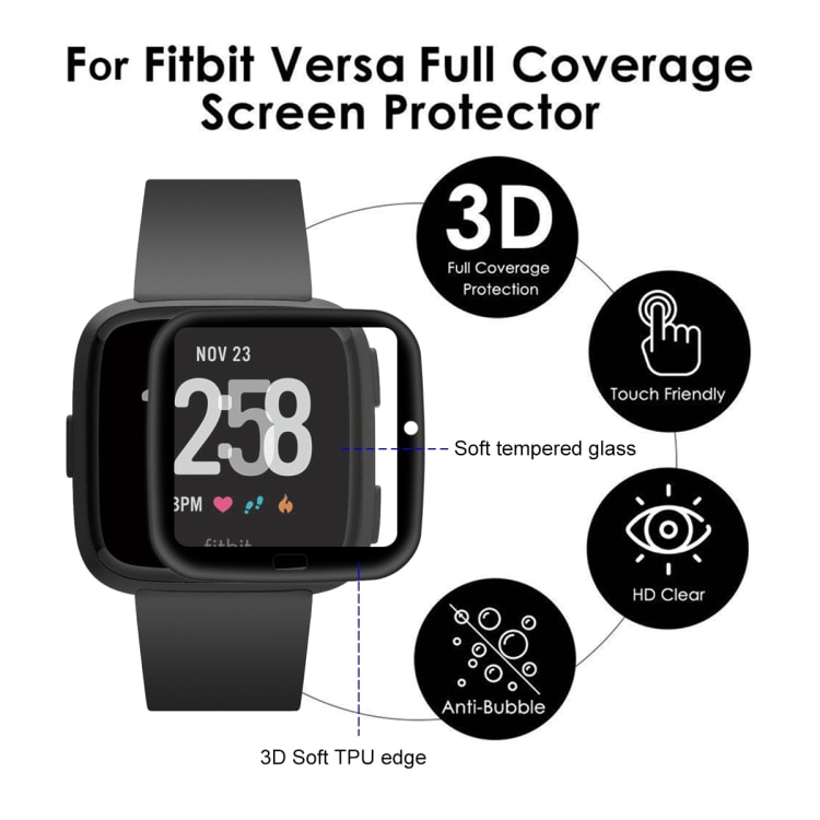 ENKAY kova Näytösuojus kelloon Fitbit Versa (2018)