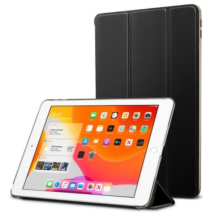 Taitettava Vaakasuora Läppäkotelo tablettiin iPad 10.2" - Musta