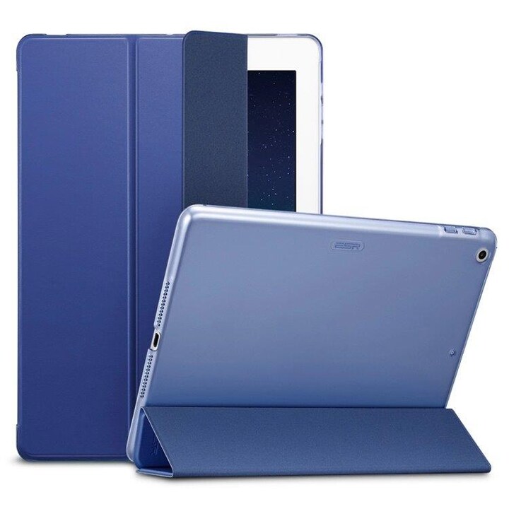 Taitettava Vaakasuora Läppäkotelo tablettiin iPad 10.2" - Sininen