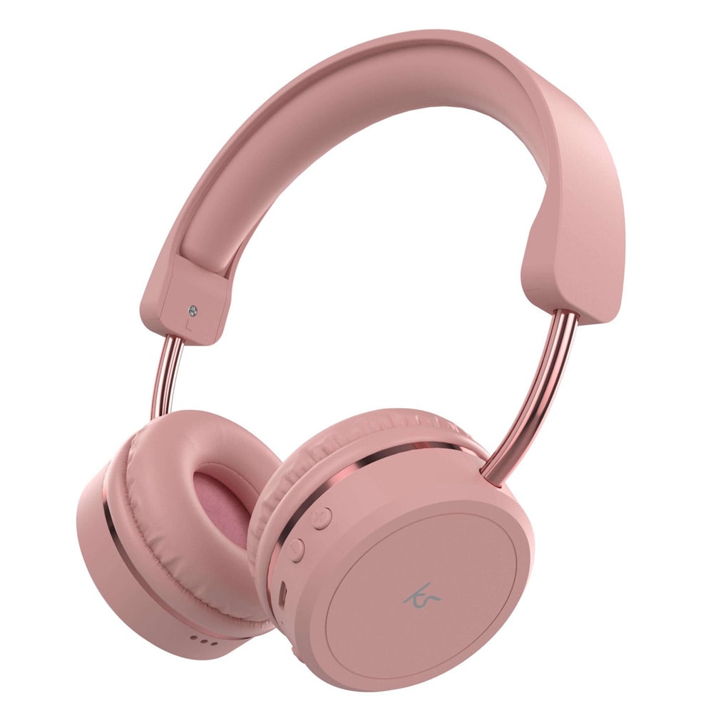 KitSound Metro X Bluetooth Headset - Vaaleanpunainen