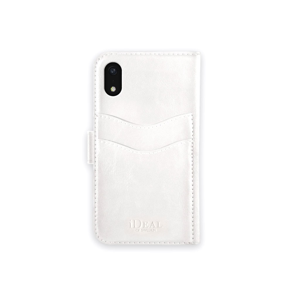 iDeal Fashion Case Magnet Wallet+ iPhone XR Valkoinen