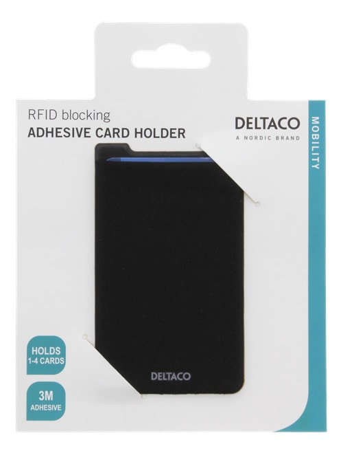 DELTACO Kreditkortshållare med RFID-blockering för smartphones
