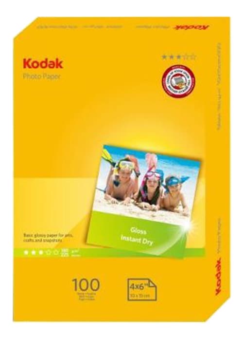 Kodak 180 GSM valokuvapaperi, A6, 100-pakkaus