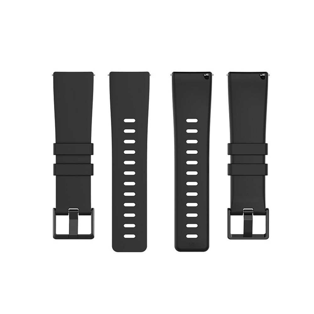 Musta Silikoniranneke Fitbit Versa / Versa2/ Versa Lite L