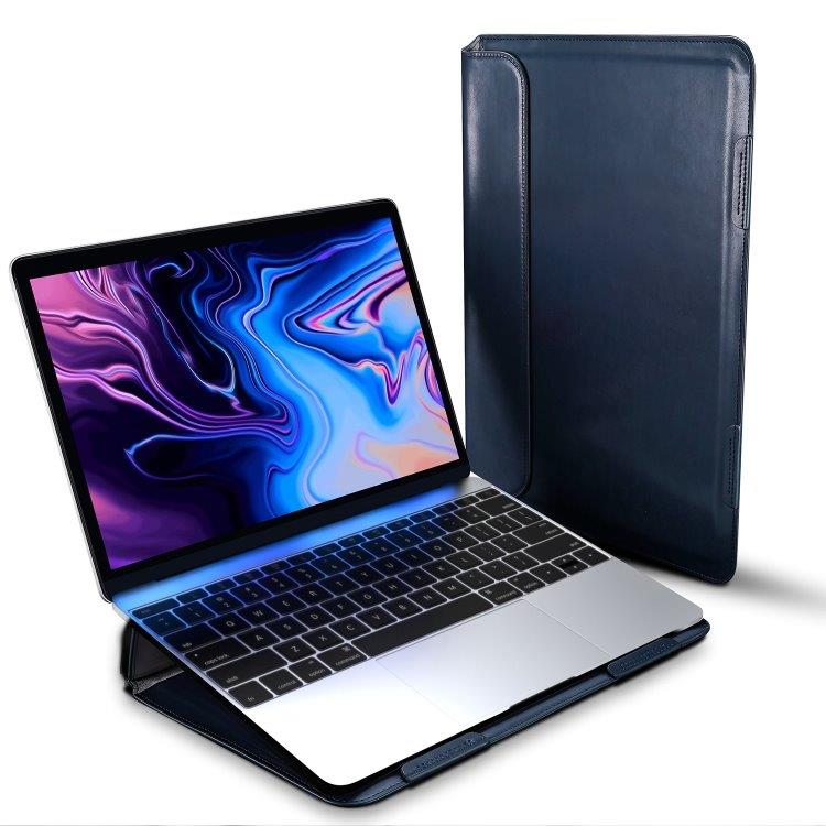 Sleeve Kotelo telineellä Macbook 13.3" - Sininen
