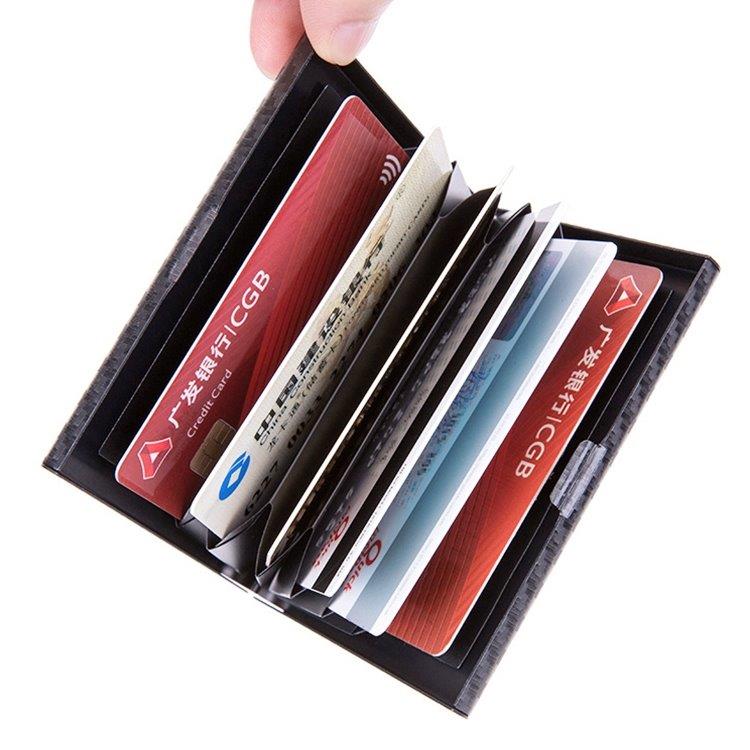 RFID Alumiini kotelo maksukorteille - Musta