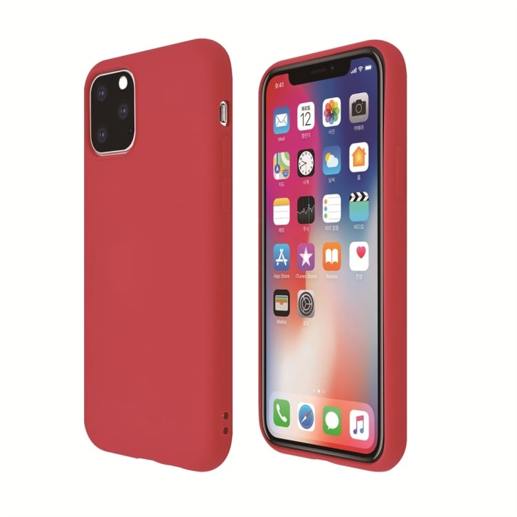 Silikonikuori iPhone 11 Pro- Punainen