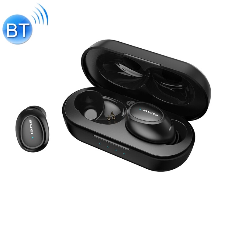Langaton sport headset awei T16 Bluetooth V5.0 - Musta
