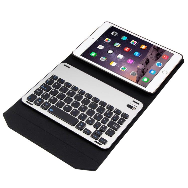FT1008 Bluetooth-kotelo telineellä iPad mini 3 / 2 / 1 - Musta