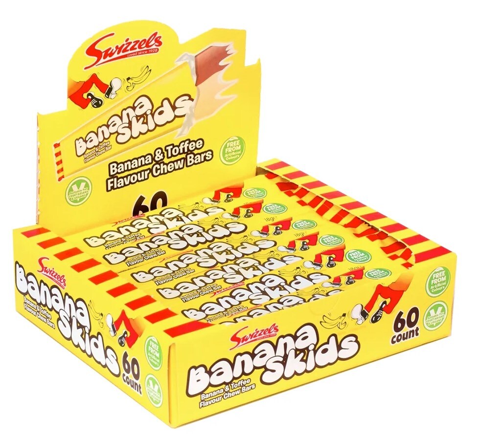 Banana Skids Makeinen 60kpl (1Laatikko)