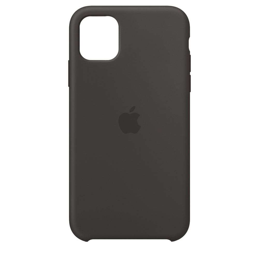 Apple Silicone Case iPhone 11 - Musta