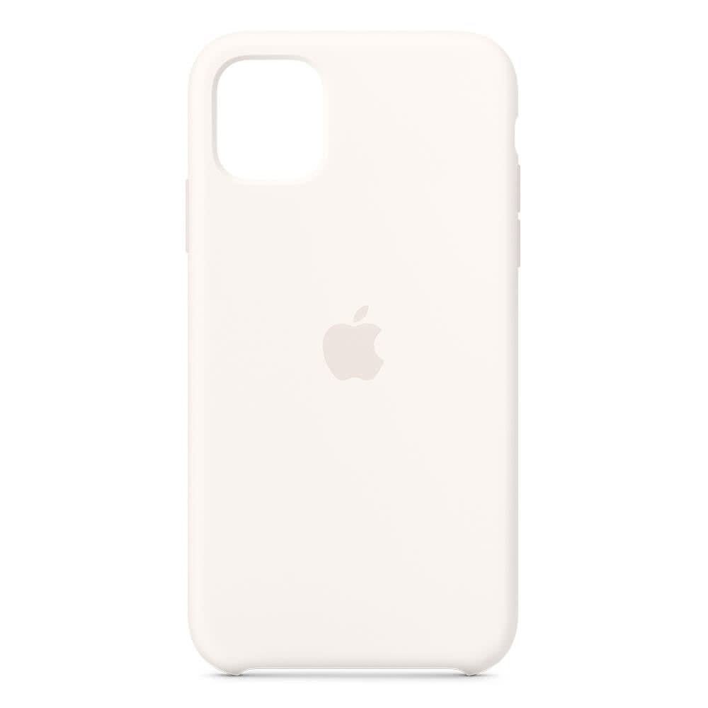 Apple Silicone Case iPhone 11 - Valkoinen