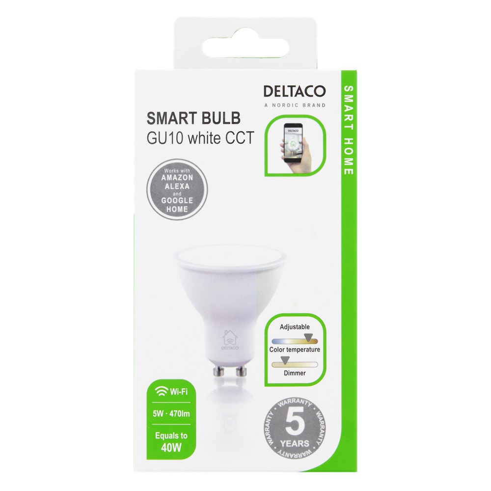 Deltaco Smart Home LED-lampa GU10