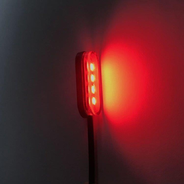 Ajoneuvon LED-valaistus DC12V 10-pakkaus Punainen