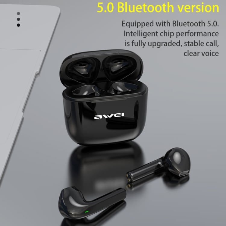 AWEI T26 Mustat Bluetooth Kuulokkeet latauskotelolla