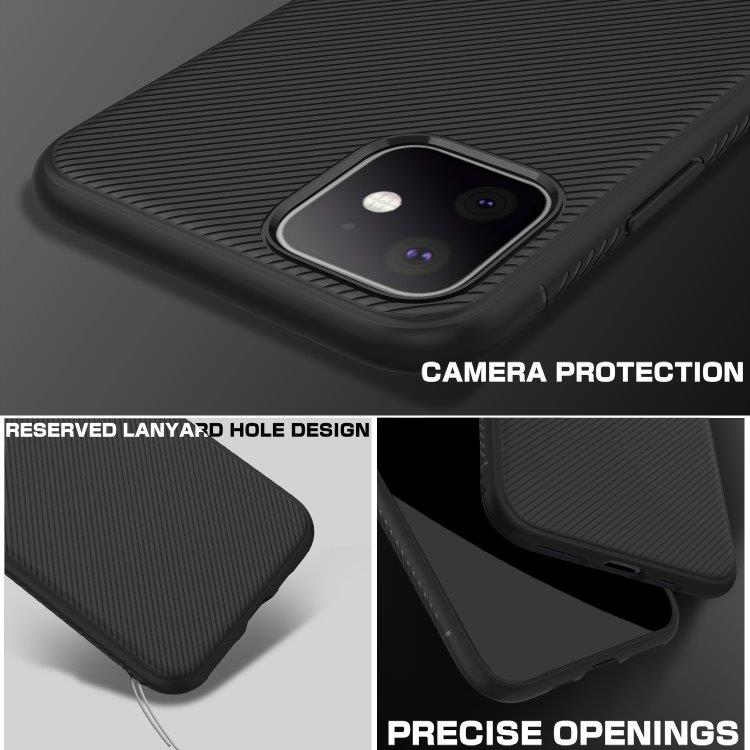 Pehmeä TPU-kuori mustana iPhone 11 mallille