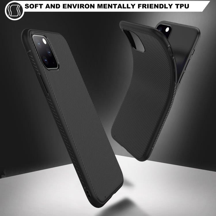Pehmeä TPU-kuori mustana iPhone 11 Pro mallille
