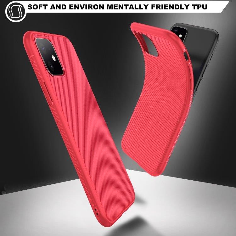 Pehmeä TPU-kuori punaisena iPhone 11 mallille