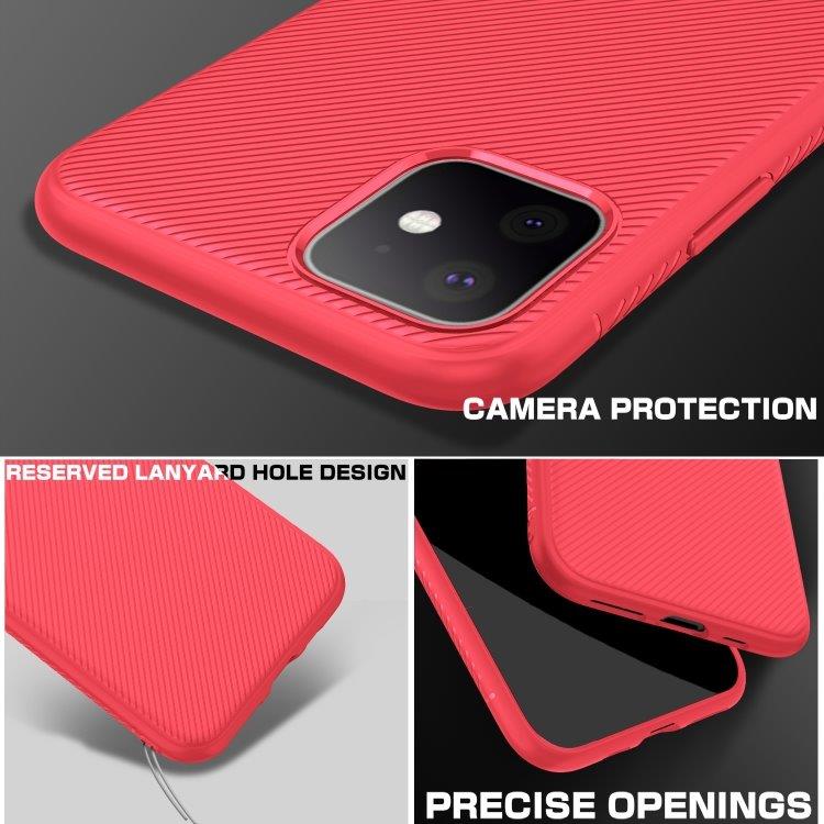 Pehmeä TPU-kuori punaisena iPhone 11 mallille