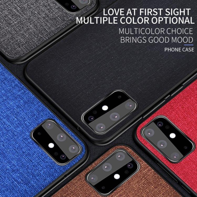 Kova matkapuhelimen kuori tekstiilipinnalla Samsung Galaxy S20 Ultra - Musta