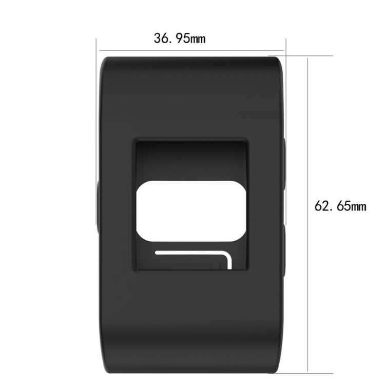 Täysin kattava silikonikuori Fitbit Surge, musta