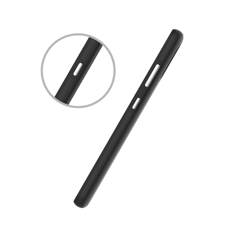 Anti-slip TPU kuori Samsung Galaxy A51, musta
