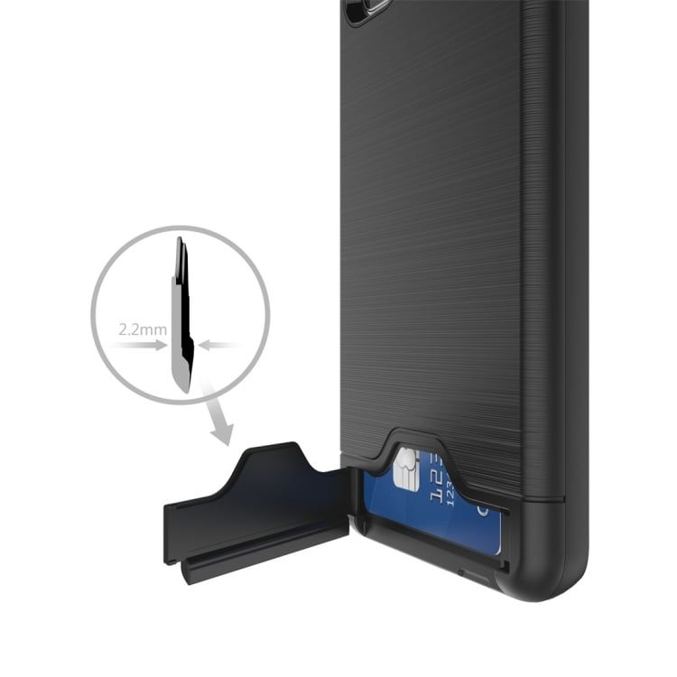 Shockproof kuori korttilokerolla Samsung Galaxy S20 Ultra, laivastonsininen