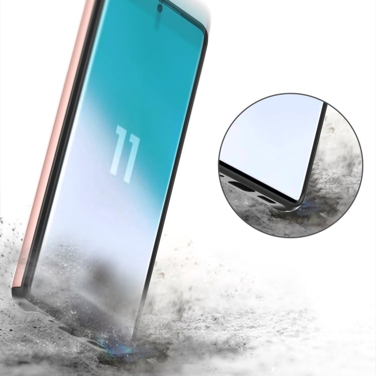 Shockproof kuori korttitaskulla Samsung Galaxy S20+, valkoinen