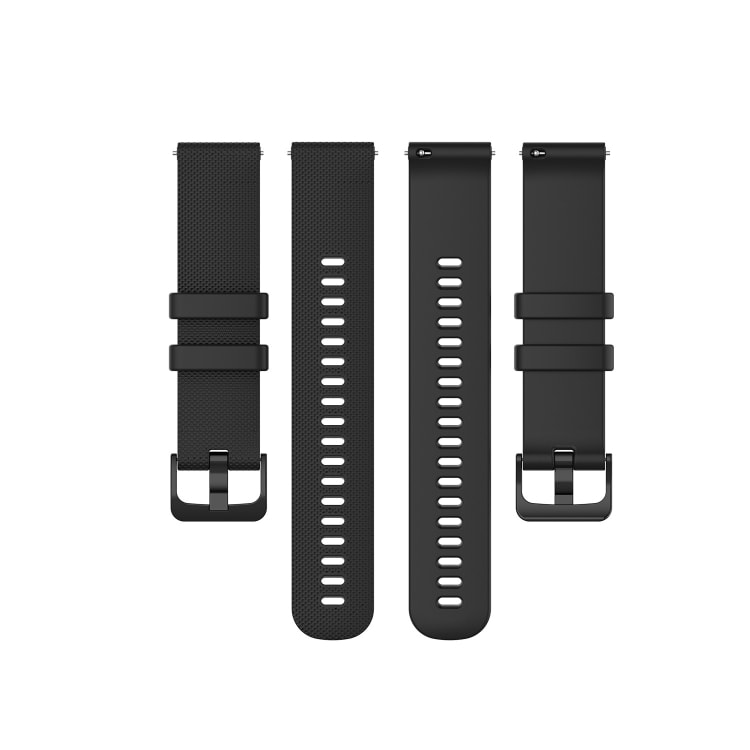 Silikoniranneke Garmin Vivoactive 4S:lle - Musta