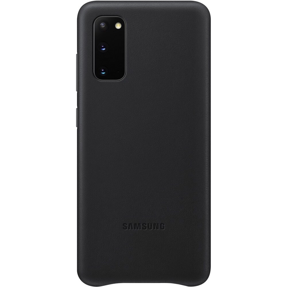 Samsung Leather Cover Galaxy S20 - Musta