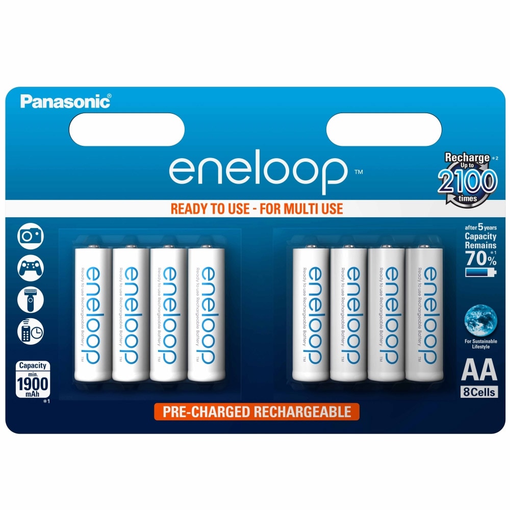 Panasonic Eneloop AA-Akkuparisto- 8-pakkaus