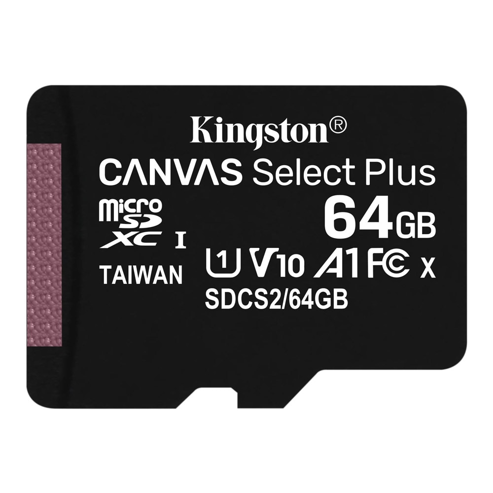 Kingston Canvas Select Plus microSDXC Class 10 UHS-I U1 V10 A1 100MB/s 64GB