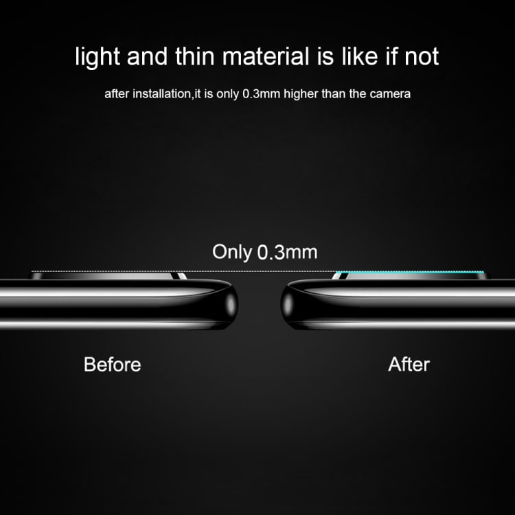 Linssisuoja 2.5D 9H karkaistua lasia Samsung Galaxy S20 Takakameraan