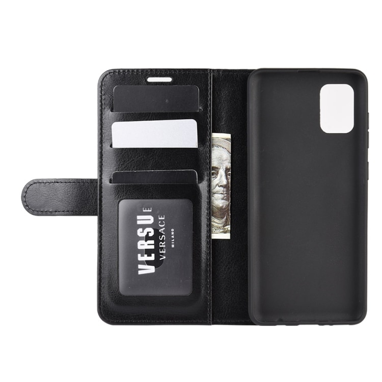 Lompakkokotelo telineellä Samsung Galaxy A31 - Musta