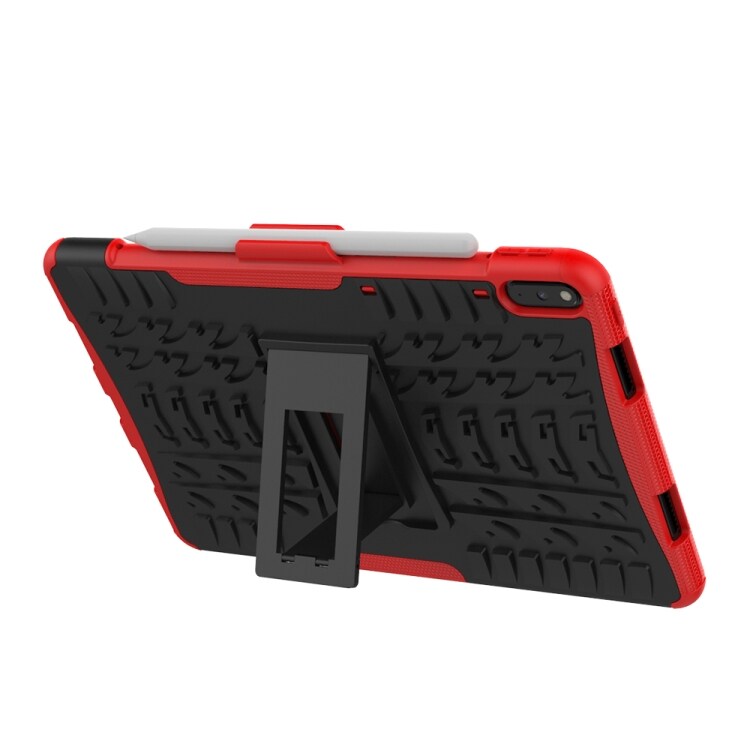 Suojakuori telineellä & rengaskuviolla Huawei Matepad Pro 10.8, Musta + Punainen