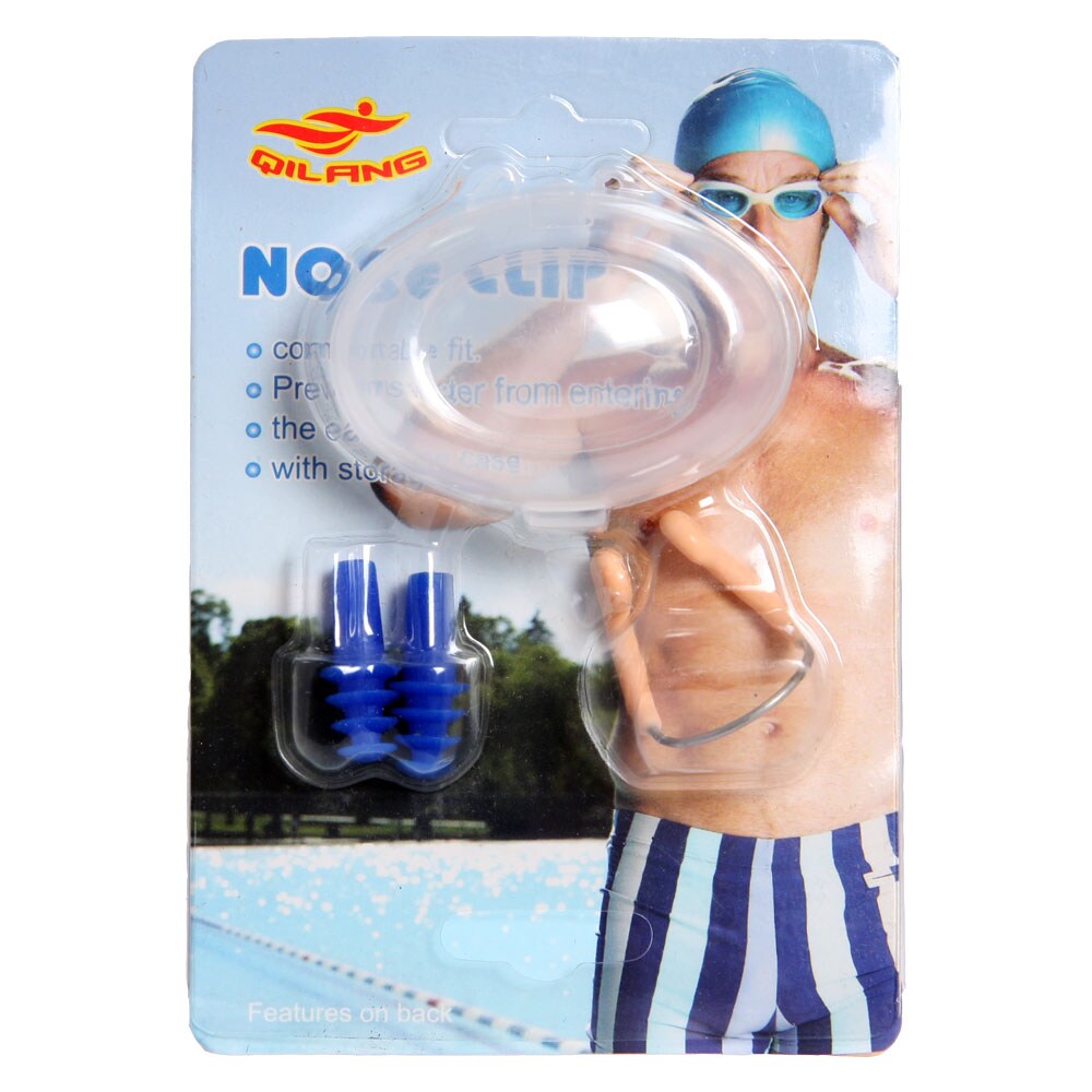Nenänsulkija teräskehyksellä uintiin 2-pakkaus