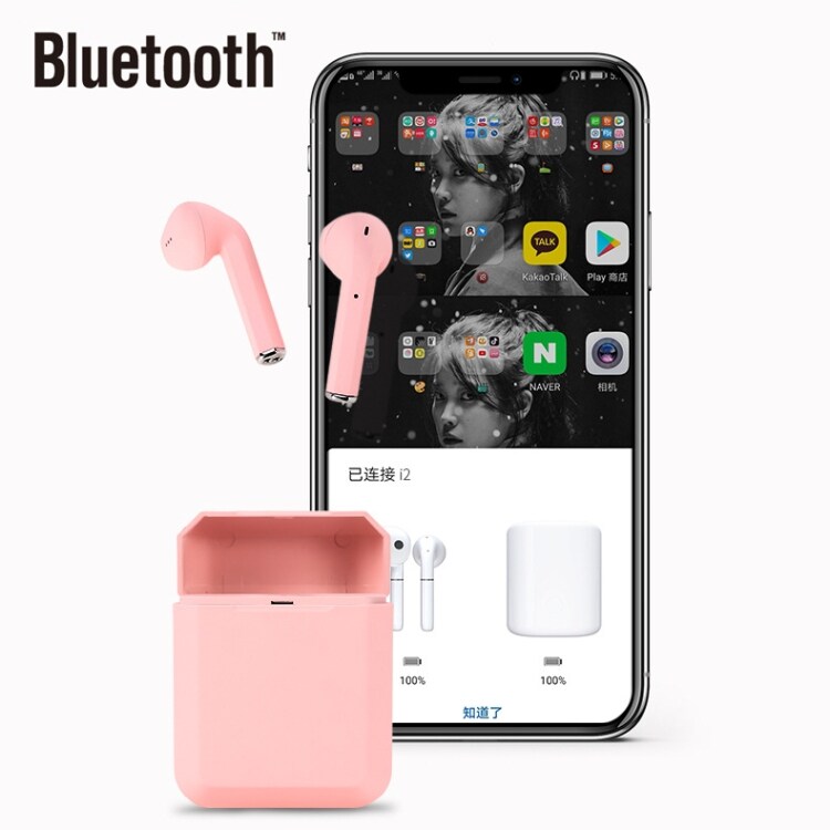 Earbuds Bluetooth latauskotelolla - Pinkki