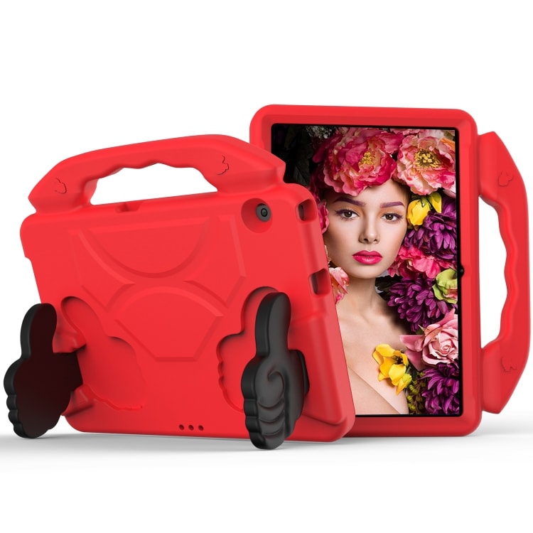 Iskunkestävä kotelo lapsille telineellä ja kahvalla Huawei MediaPad T3 10.1", Punainen