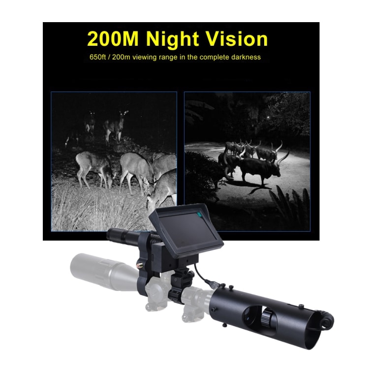 Night Vision moduuli näytöllä