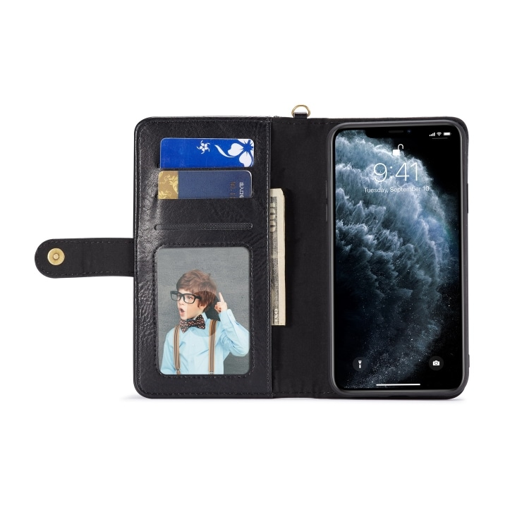 Lompakkokotelo soljella iPhone 11 Pro Max, Musta