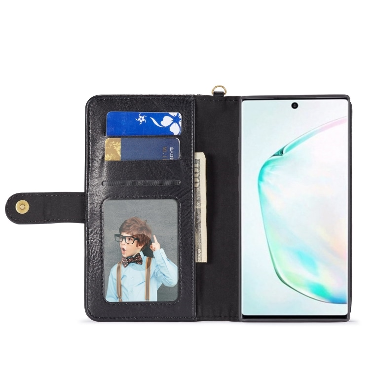 Lompakkokotelo soljella Samsung Galaxy Note 10, Musta