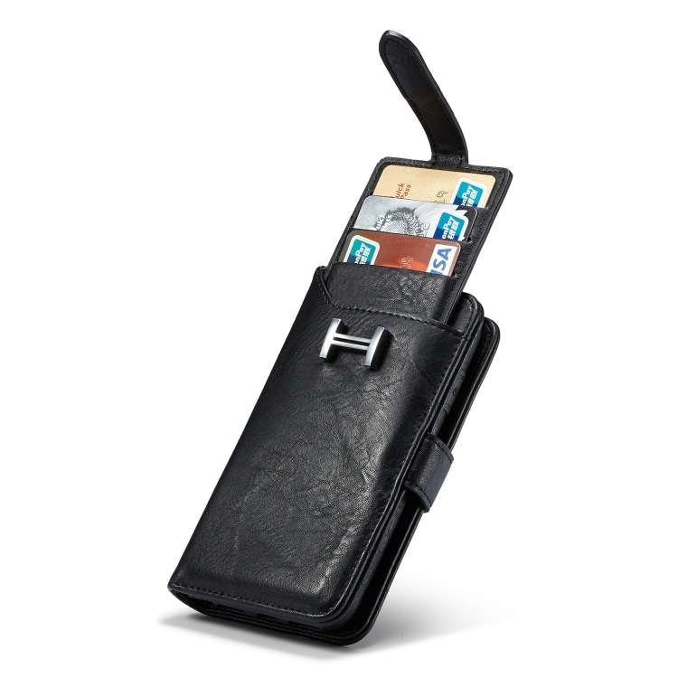 Lompakkokotelo soljella Samsung Galaxy Note 10, Musta