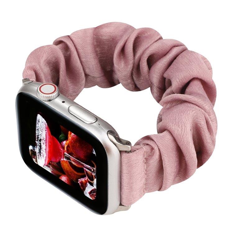Ranneke Scrunchie Apple Watch Series 5 & 4 44mm / 3 & 2 & 1 42mm- Vaaleanpunainen
