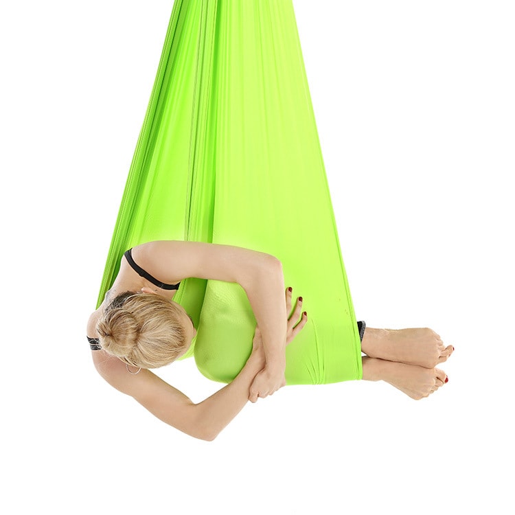 Joogariippumatto 400 x 280 cm, joustavilla hihnoilla – Svart / Joogariippumatto / Ilmajoogariippumatto